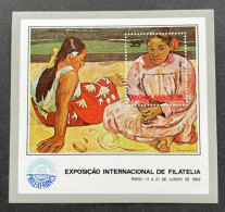 MOZAMBIQUE - 1982 - NEUF**/MNH - SHHET Mi BL 14 - YT BF 12 - PEINTRES PAINTERS GAUGUIN - Otros & Sin Clasificación