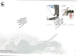 Norge Norway 2011  Nordic Ski World Championships, Oslo  Mi 1746-1747  FDC - Covers & Documents