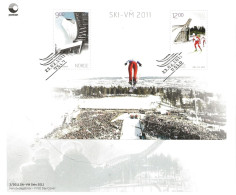 Norge Norway 2011  Nordic Ski World Championships, Oslo  Mi 1746-1747 In Bloc 41  MNH(**) - Cartas & Documentos