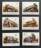 MOZAMBIQUE - 1983 - NEUF**/MNH - Série Complète Mi 936 / 941 - YT 910 / 915 - TRAINS RAILWAY LOCOMOTIVES - Mozambique