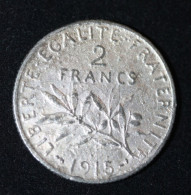 Curiosité ! Faux Pour Servir - Pièce De 2 Francs 1915 Type "Semeuse" - Errores Y Curiosidades