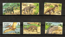 Solomon Isands 2008 Set Dinosaurus/Iguanodon/Allosaurus Postfrisch - Solomon Islands (1978-...)