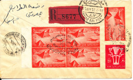 Egypt Registered FDC 23-3-1962 World Meteorological Day Uprated And Sent To Italy (see Scans) - Covers & Documents