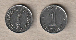 02447) Frankreich, 1 Centime 1967 - 2 Francs