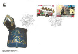 Norge Norway 2011 150th Anniversary Of Fire And Rescue Services. Mi 1756-1757  FDC - Briefe U. Dokumente