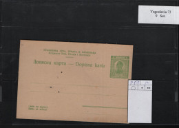 Jugoslavien Michel Cat.No.  Postal Stat P51 Unused - Postwaardestukken
