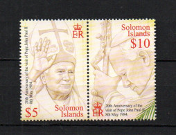 Solomon Islands 2004 Satz Pope John Paul Postfrisch - Solomon Islands (1978-...)