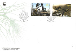 Norge Norway 2011  Europe: The Forest. Mi 1758-1759  FDC - Cartas & Documentos