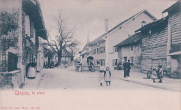 Gingins VD, La Place Animée, Lavandière à La Fontaine (103) - Gingins