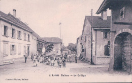 Ballens VD, Ecoliers Devant Le Collège, Rue Animée (6535) - Ballens