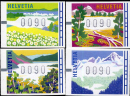 Suiza Distribuidores 11/14 1996 Las Cuatro Estaciones Paisajes Típicos Lujo - Otros & Sin Clasificación