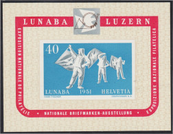 Suiza Switzerland HB 14 1951 Exposición Filatélica De Lucerne MH - Altri & Non Classificati