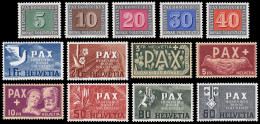 Suiza Switzerland 405/17 1945 Serie De La Paz PAX MNH - Autres & Non Classés