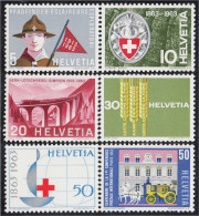 Suiza Switzerland 705/10 1963 Sellos De Propaganda Scouts Cruz Roja MNH - Autres & Non Classés