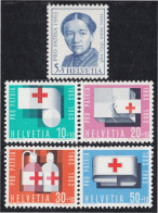 Suiza Switzerland 711/15 1963 Anna Heer Cruz Roja MNH - Autres & Non Classés