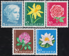 Suiza Switzerland 738/42 1964 Flores Flowers MNH - Autres & Non Classés