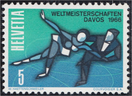 Suiza Switzerland 755 1965 Campeonato Del Mundo De Patinaje Artístico MNH - Altri & Non Classificati