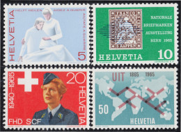 Suiza Switzerland 743/46 1965 Cruz Roja Telecomunicaciones MNH - Altri & Non Classificati