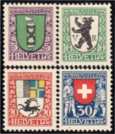 Suiza Switzerland 218/21 1925 Escudo De Armas De Cantones O Suiza MNH - Sonstige & Ohne Zuordnung