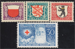 Suiza Switzerland 231/34 1928 Escudos De Villas MH - Altri & Non Classificati