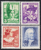 Suiza Switzerland 278/81 1934 1934 Albrecht Von Haller MH - Autres & Non Classés