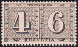 Suiza Switzerland 384 1943 Centenario Del Sello De Zurich MH - Autres & Non Classés