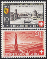 Suiza Switzerland 378/79 1942 Fiesta Nacional MH - Altri & Non Classificati