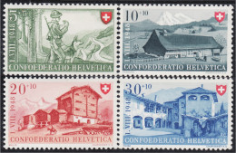 Suiza Switzerland 457/60 1948 Fiesta Nacional MH - Autres & Non Classés