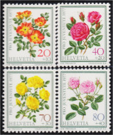 Suiza Switzerland 1042/45 1977 Para La Juventud Flores Flowers MNH - Andere & Zonder Classificatie