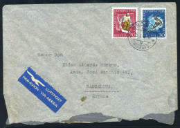 OLI2  Suiza Switzerland  Nº 451/52 En Carta  1948  JJOO St.Moritz - Autres & Non Classés