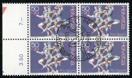 DEP2 Suiza Switzerland  Nº 1243 Bloque 4  1986  Gimnastas Usado - Autres & Non Classés