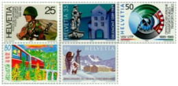 Suiza - 1314/18 - 1989 Aniversarios Diversos Lujo - Autres & Non Classés