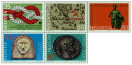 Suiza  - 1237/41 - 1986 Aniversarios Diversos Lujo - Andere & Zonder Classificatie