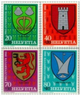 BA1/S Suiza Switzerland  Nº 1139/42  1981 Por La Juventud Escudos Comunales Lu - Andere & Zonder Classificatie