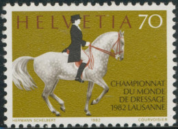 FAU5/S Suiza Switzerland  Nº 1163  1982  Campeonatos Del Mundo De Doma En Laus - Altri & Non Classificati