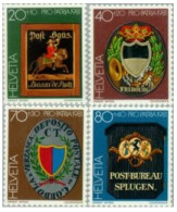 Suiza - 1128/31 - 1981 Por La Patria Insignias De Oficinas Postales Lujo - Autres & Non Classés