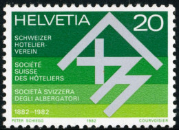 VAR1/S Suiza Switzerland  Nº 1143   1982  Cent. De La Sociedad Suiza De Hotele - Autres & Non Classés