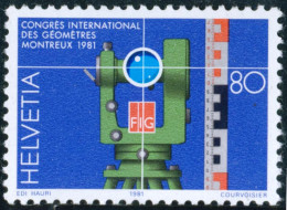 VAR1/S Suiza Switzerland   Nº 1124   1981  Congreso Inter. De Geometría Geomet - Andere & Zonder Classificatie