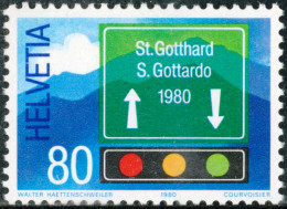 VAR1/S Suiza Switzerland  Nº 1116   1980  Apertura Del Túnel De Carretera De S - Altri & Non Classificati