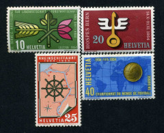 Suiza - 544/47 - 1954 Serie De Propaganda Acontecimientos Fijasellos - Otros & Sin Clasificación