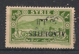 ALAOUITES - 1925-30 - N°YT. 24f - 0p50 Vert-jaune - VARIETE Surcharge Renversée / Inv. Ovpt. - Neuf * / MH VF - Nuevos