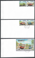 1999 GEORGIA FDC (Michel # 320-323,Block 19) Missed Cancellation On First Envelope - Géorgie