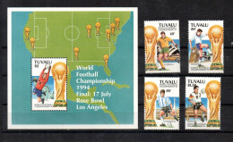 Tuvalu 1994 Satz 687/90 + Block 50 Fussball WM Postfrisch - Tuvalu