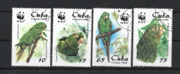 Cuba 1998 WWF Parrots Y.T. 3749/3752 (0) - Oblitérés