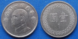 TAIWAN - 1 Yuan Year 106 (2017) Y# 551 Republic, Standard Coinage - Edelweiss Coins - Taiwán