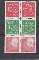 SWEDEN  SCHWEDEN SUEDE 1966 - KING KÖNIG ROI GUSTAF VI MNH(**)  Booklet Pane H-blatt  HA15 R - MI 551 Slania - Neufs