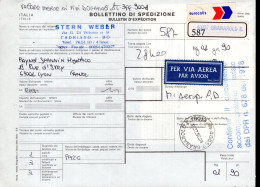 Italia (1992) - Stern Weber, Bollettino Pacchi Via Aerea Da Granarolo Per La Francia - Franking Machines (EMA)