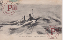 "LE GYMNOTE" TORPILLEUR SOUS-MARIN. SUBMARINO. - Submarinos