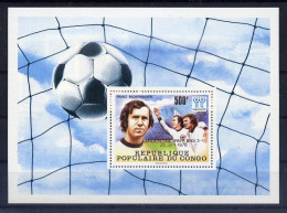 Congo Bloc Surch. Rouge Red Ovpt Football CM 78 ** - 1978 – Argentine