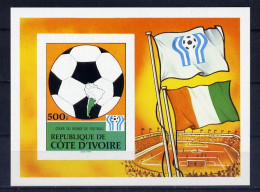 Côte D'Ivoire Bloc Non Dentelé Imperf Football CM 78 ** - 1978 – Argentine